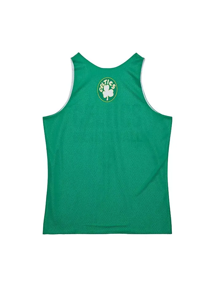 Мужская тренировочная майка Kelly Green Boston Celtics Hardwood Classics Reversible Mesh Mitchell & — изображение 4 из 5
