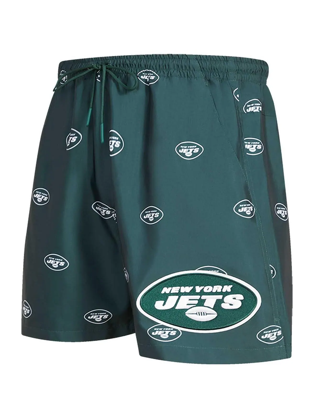 Мужские зеленые шорты с мини-логотипом New York Jets со сплошным принтом Pro Standard — изображение 3 из 4, зеленый