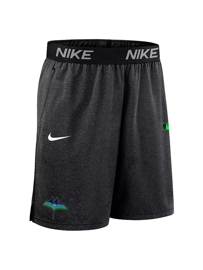 Мужские шорты Tampa Bay Rays Authentic Collection City Connect Performance Knit черные Nike — изображение 2 из 3