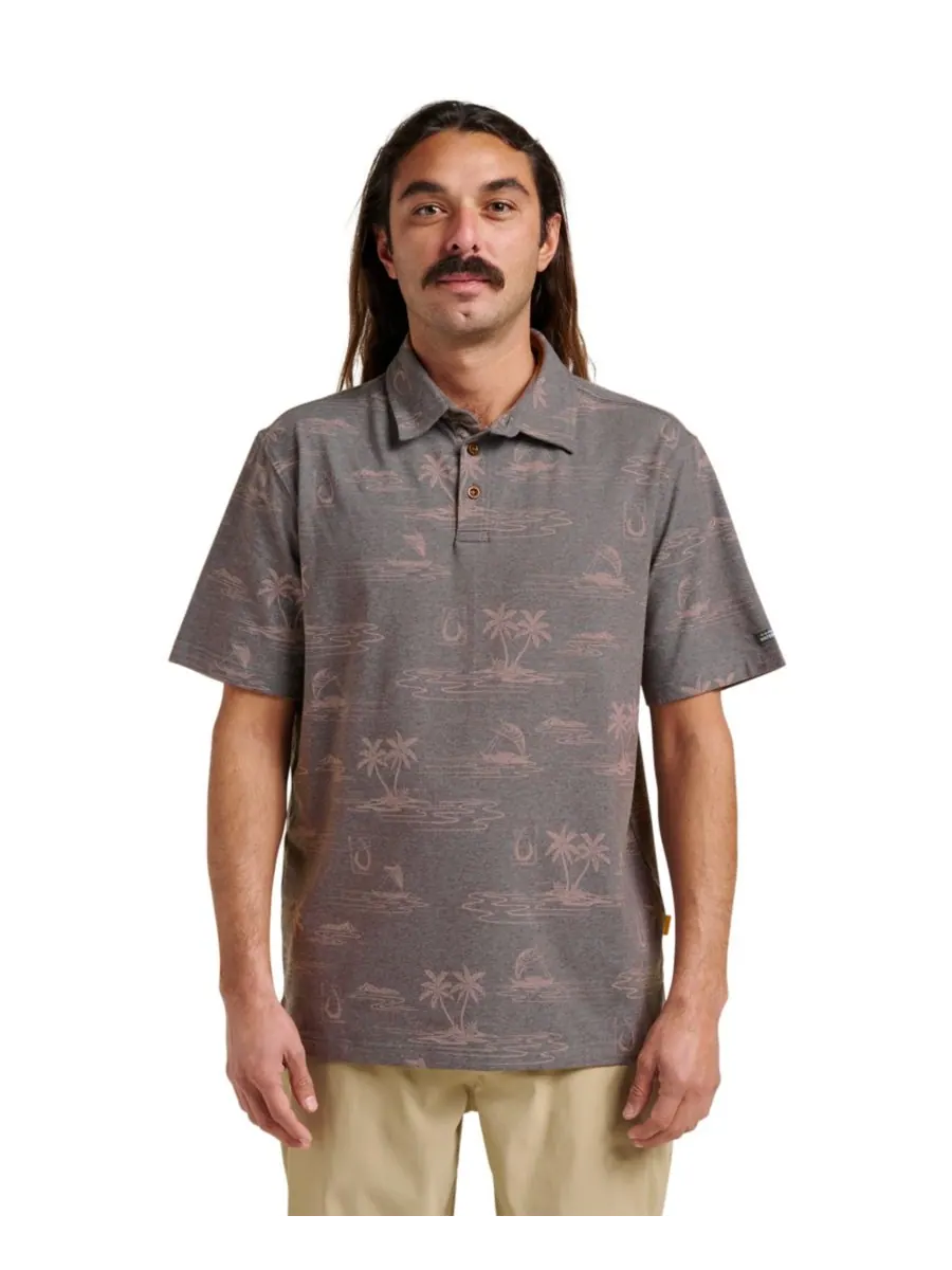 Мужская рубашка поло Quiksilver Island Daze Quiksilver Waterman, PHANTOM HEATHER — изображение 1 из 3