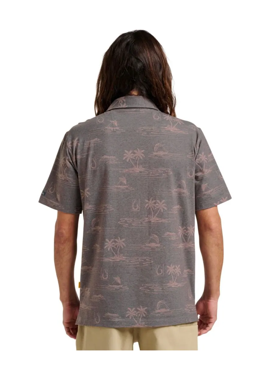 Мужская рубашка поло Quiksilver Island Daze Quiksilver Waterman, PHANTOM HEATHER — изображение 3 из 3