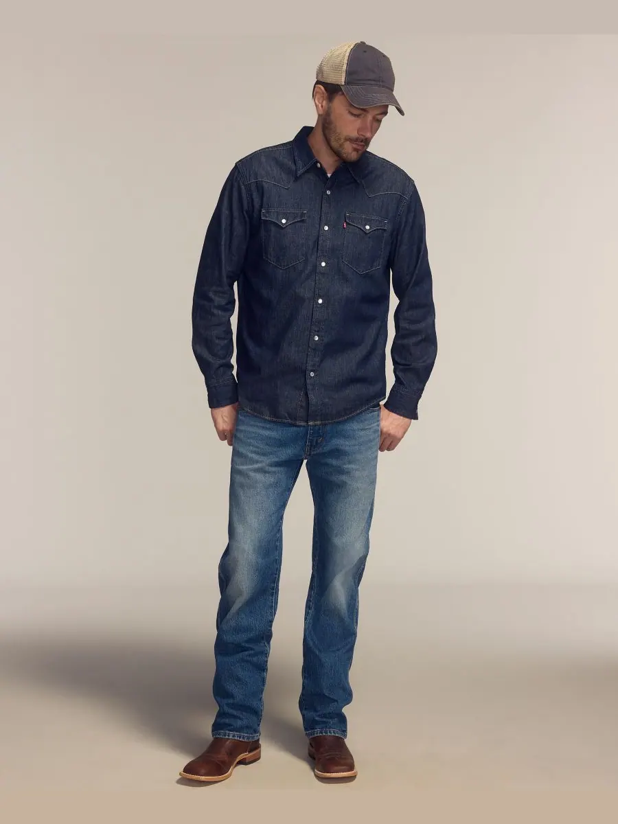 Мужские джинсы 557 Western Straight Fit Boot Cut Levi's, Run The Road — изображение 4 из 5