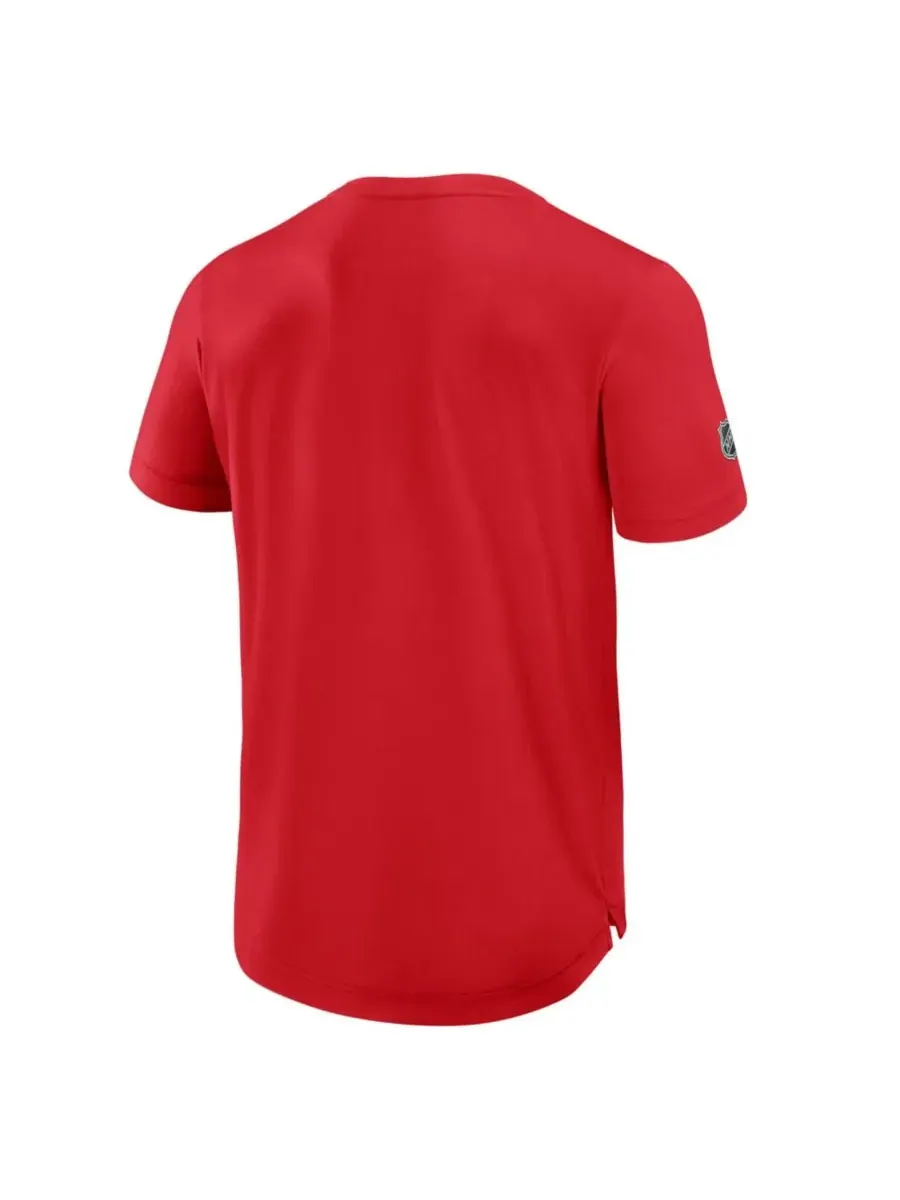 Fanatics Мужская красная футболка Florida Panthers Authentic Pro Rink Tech — изображение 5 из 5, красный