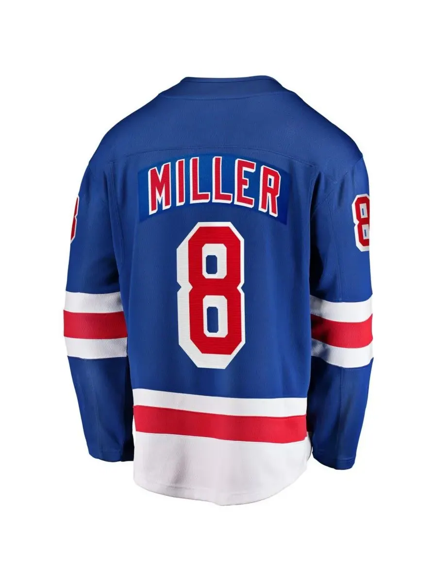 Fanatics Мужская синяя домашняя футболка New York Rangers от JT Miller — изображение 3 из 3, синий