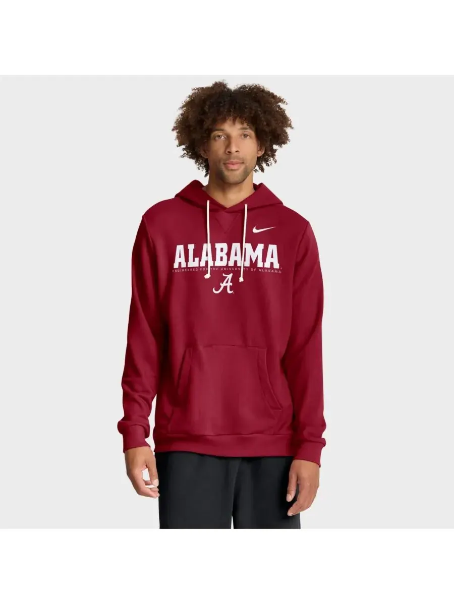 Nike Мужская толстовка Crimson Alabama Crimson Tide 2025 Sideline Standard Issue Dri-FIT — изображение 1 из 3, красный