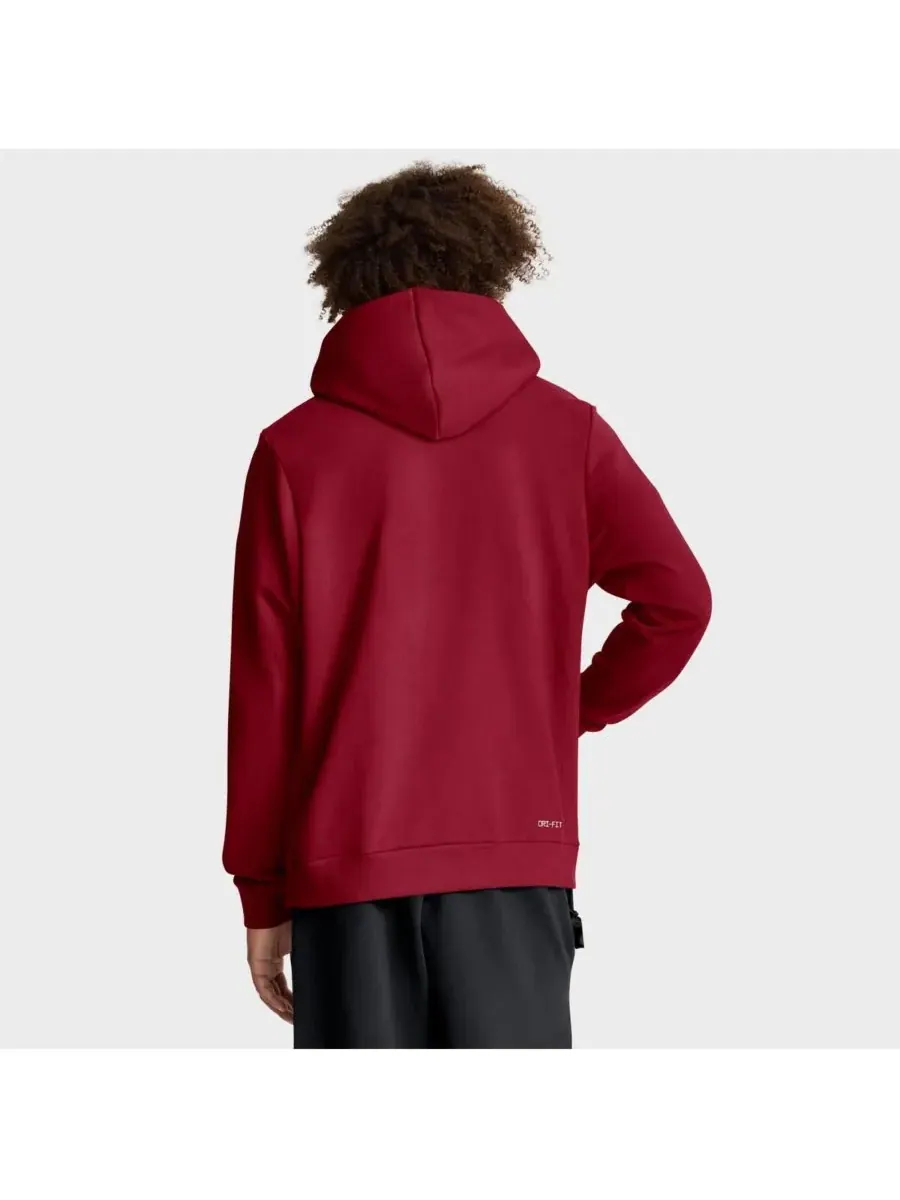 Nike Мужская толстовка Crimson Alabama Crimson Tide 2025 Sideline Standard Issue Dri-FIT — изображение 2 из 3, красный