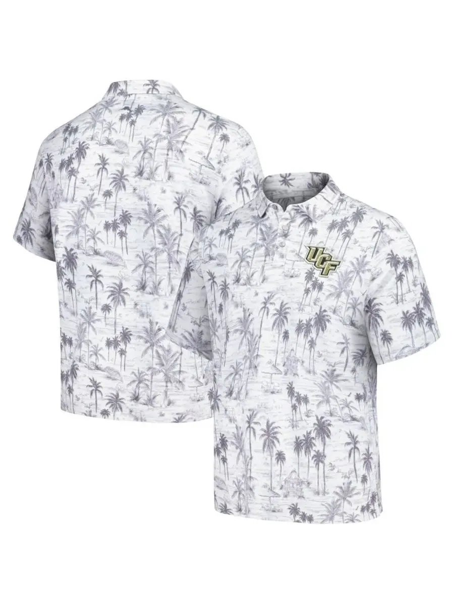 Tommy Bahama Мужская серая поло-рубашка UCF Knights Sport Cabana Shores IslandZone Tri-Blend — изображение 1 из 3, серый