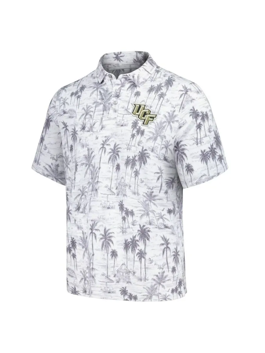 Tommy Bahama Мужская серая поло-рубашка UCF Knights Sport Cabana Shores IslandZone Tri-Blend — изображение 3 из 3, серый