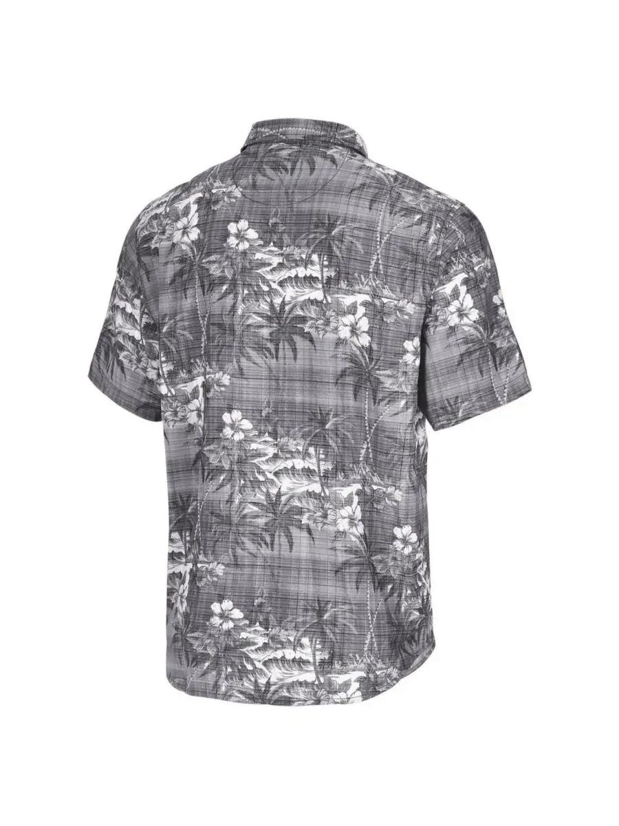 Tommy Bahama Мужская черная рубашка на пуговицах с символикой команды Ohio State Buckeyes Coconut — изображение 3 из 3