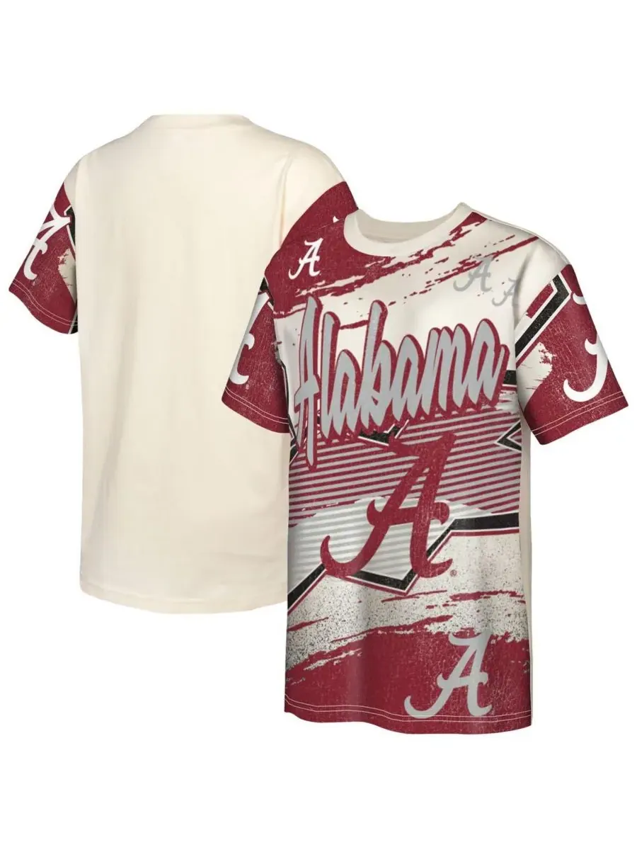Outerstuff Футболка Big Boys and Girls Cream Alabama Crimson Tide Make Noise — изображение 1 из 3, бежевый