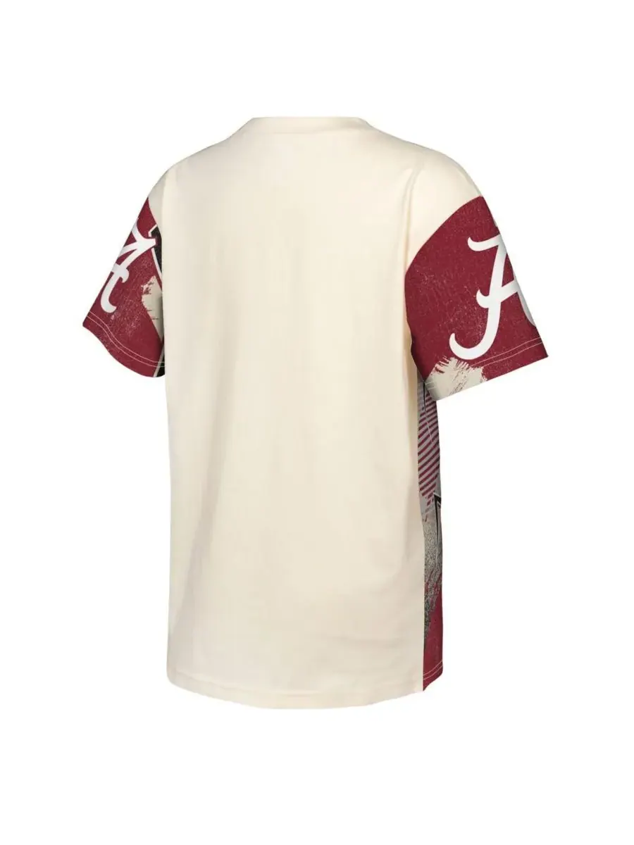 Outerstuff Футболка Big Boys and Girls Cream Alabama Crimson Tide Make Noise — изображение 2 из 3, бежевый