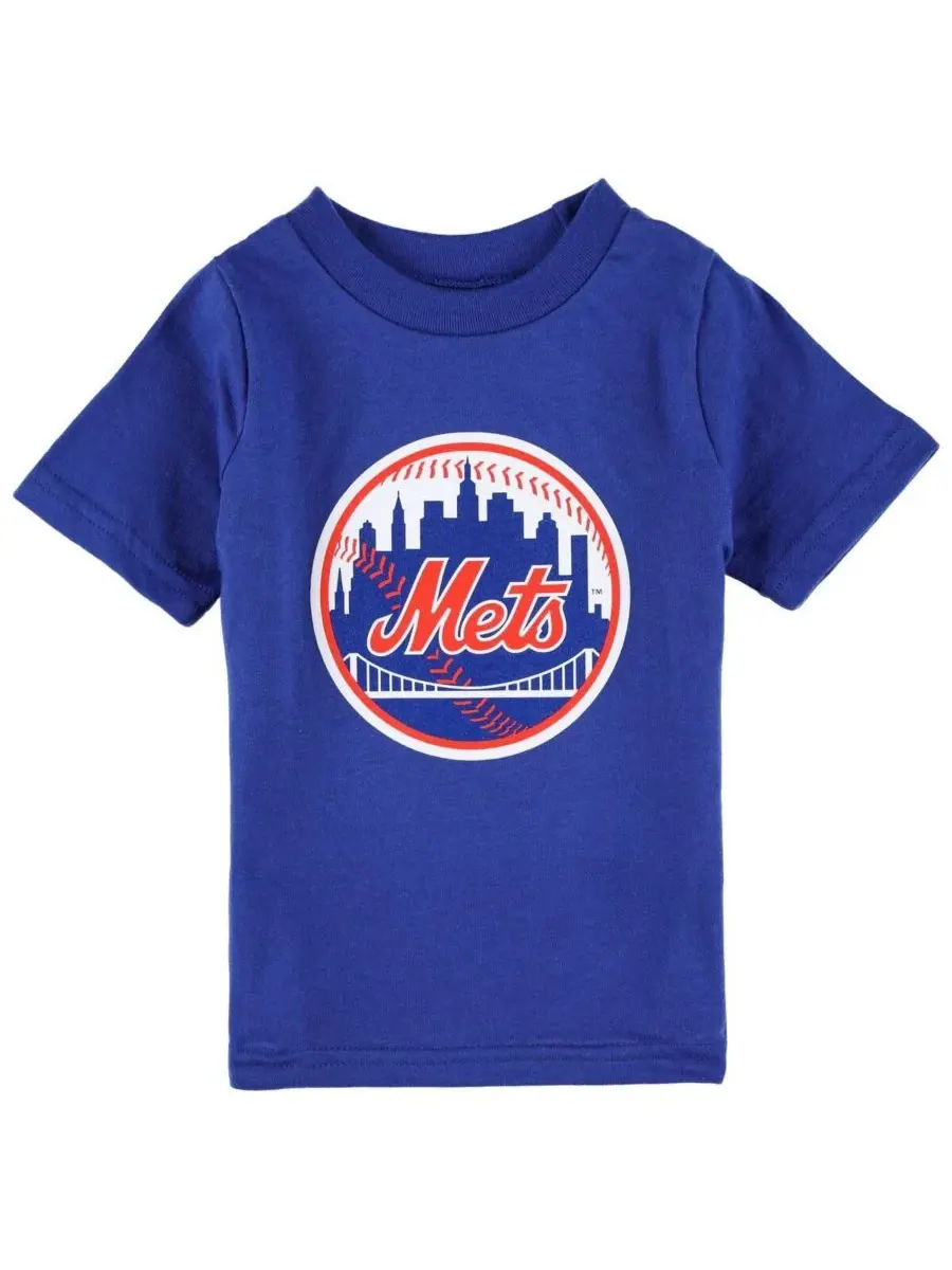 Детская футболка с основным логотипом команды New York Mets для мальчиков и девочек Outerstuff — изображение 1 из 1