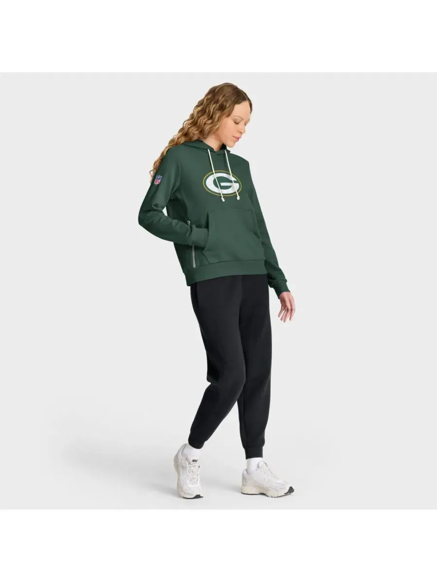 Nike Женская толстовка Green Bay Packers Sideline Standard Issue Initial Home Dri-FIT — изображение 3 из 4, зеленый
