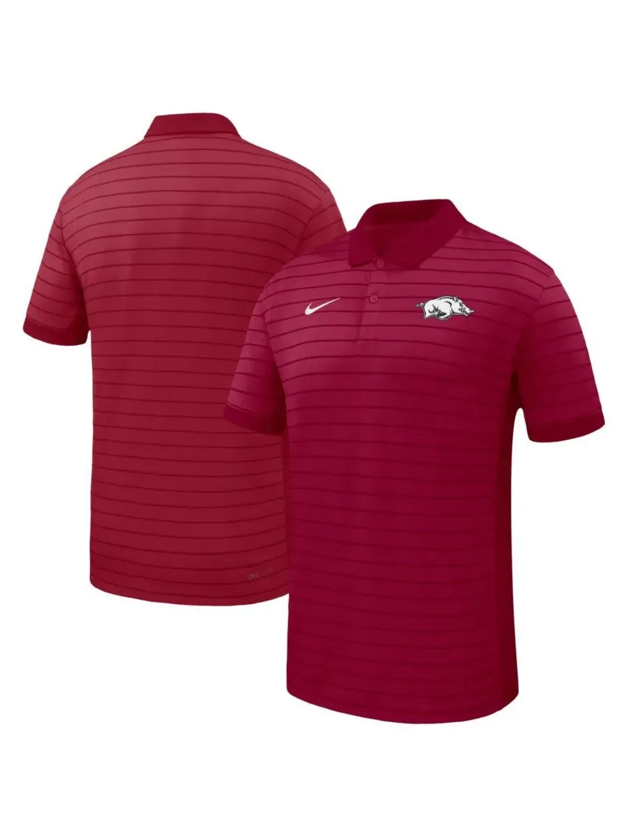 Мужская поло-рубашка Cardinal Arkansas Razorbacks 2025 Early Season Coaches Sideline Victory Stripe — изображение 1 из 3