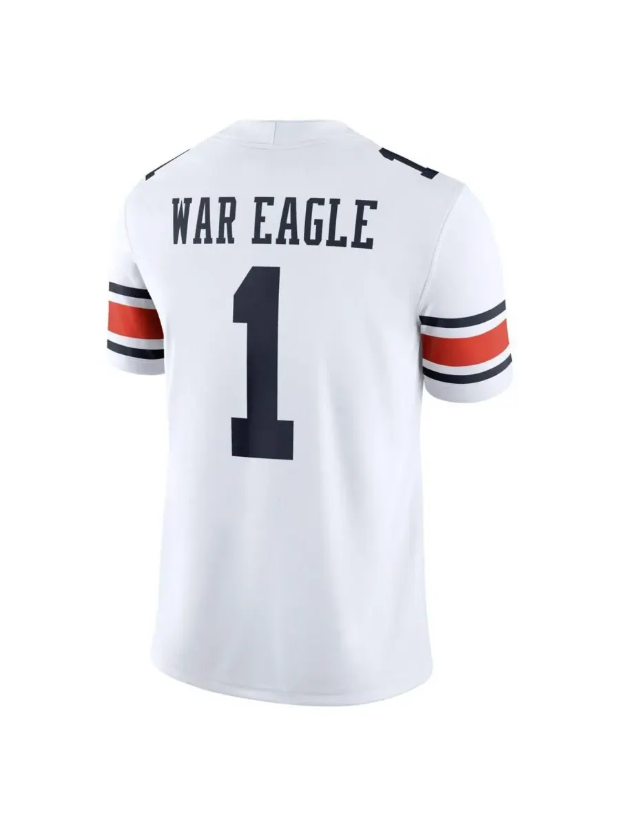 Nike Мужская белая выездная футбольная майка команды Auburn Tigers — изображение 3 из 3, белый