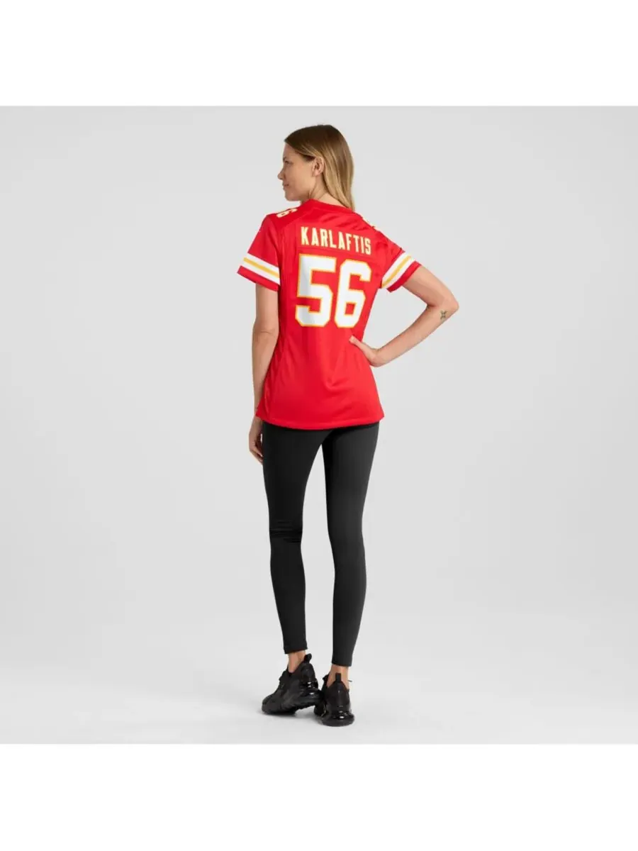 Nike Женская красная игровая футболка Джорджа Карлафтиса из команды «Канзас-Сити Чифс» — изображение 2 из 5, красный