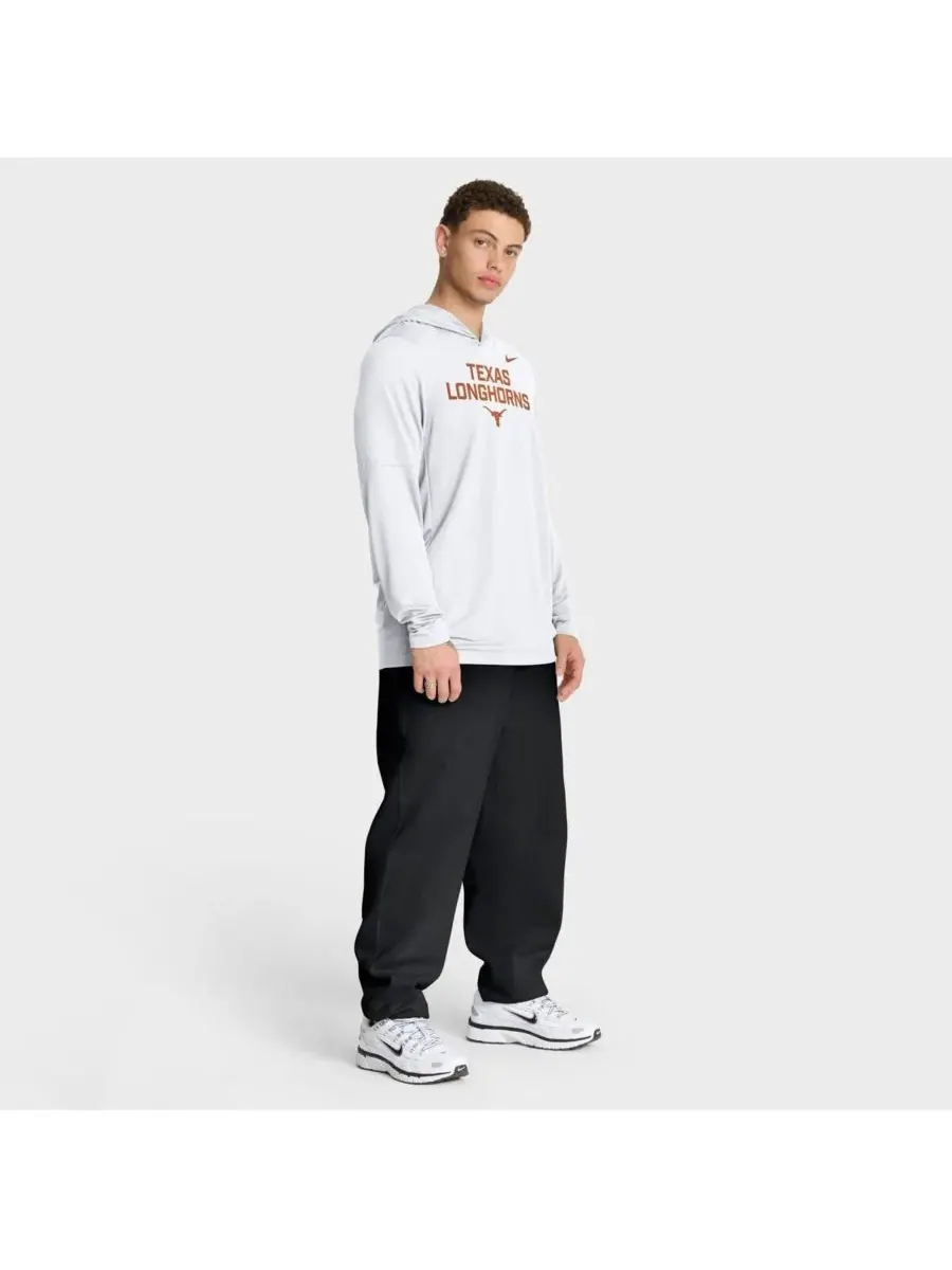 Nike Мужская белая толстовка с длинными рукавами Texas Longhorns 2025 Sideline Performance — изображение 5 из 5, белый