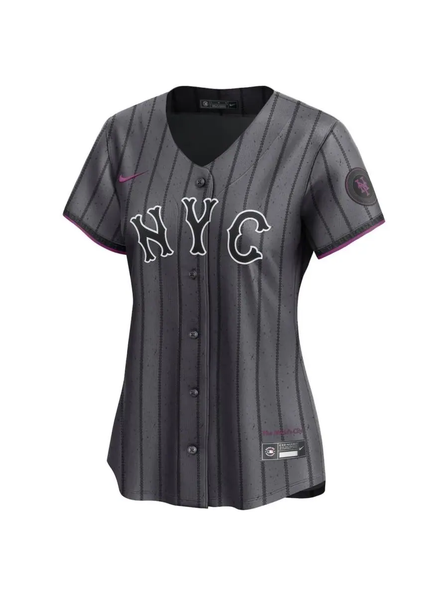 Nike Женская серая футболка New York Mets City Connect Limited — изображение 2 из 3, серый