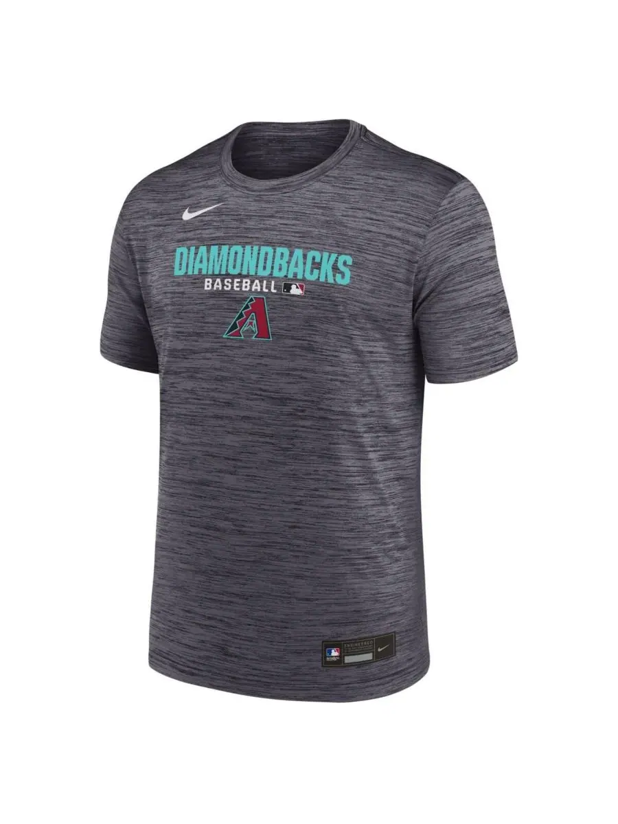 Nike Мужская черная футболка Arizona Diamondbacks из коллекции Authentic Velocity Dri-FIT — изображение 2 из 3, черный