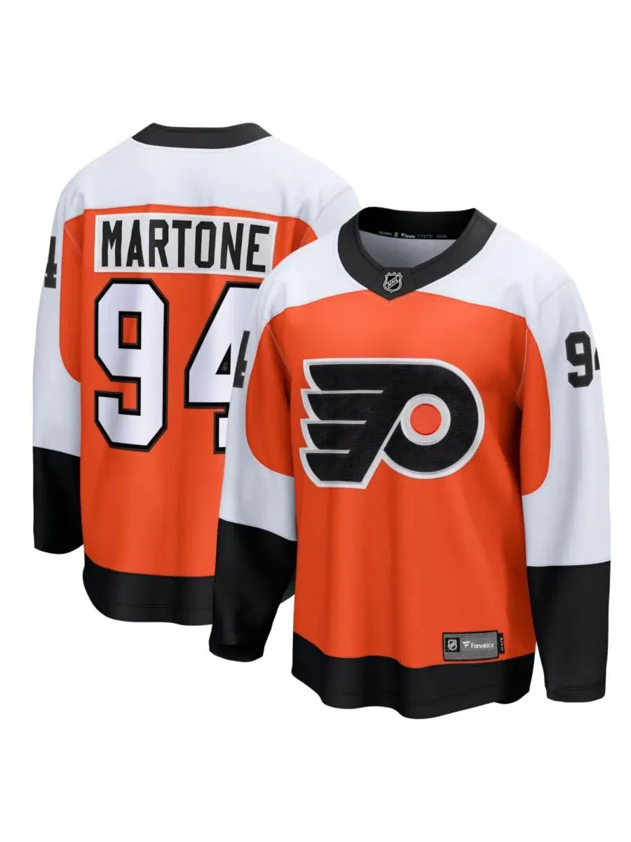 Хоккейный джерси с длинным рукавом Porter Martone, Philadelphia Flyers Fanatics — изображение 1 из 3, оранжевый