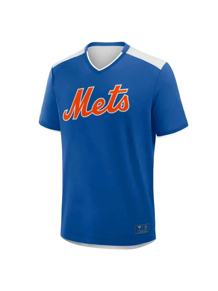 Мужская футболка с V-образным вырезом "Royal New York Mets Walk Off" Fanatics — изображение 2 из 3, королевский
