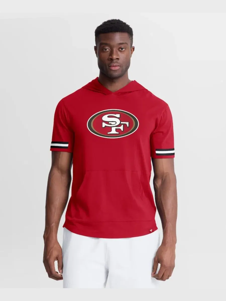 Футболка-худи с капюшоном и коротким рукавом San Francisco 49ers Optimal Play Fanatics — изображение 1 из 5, черный