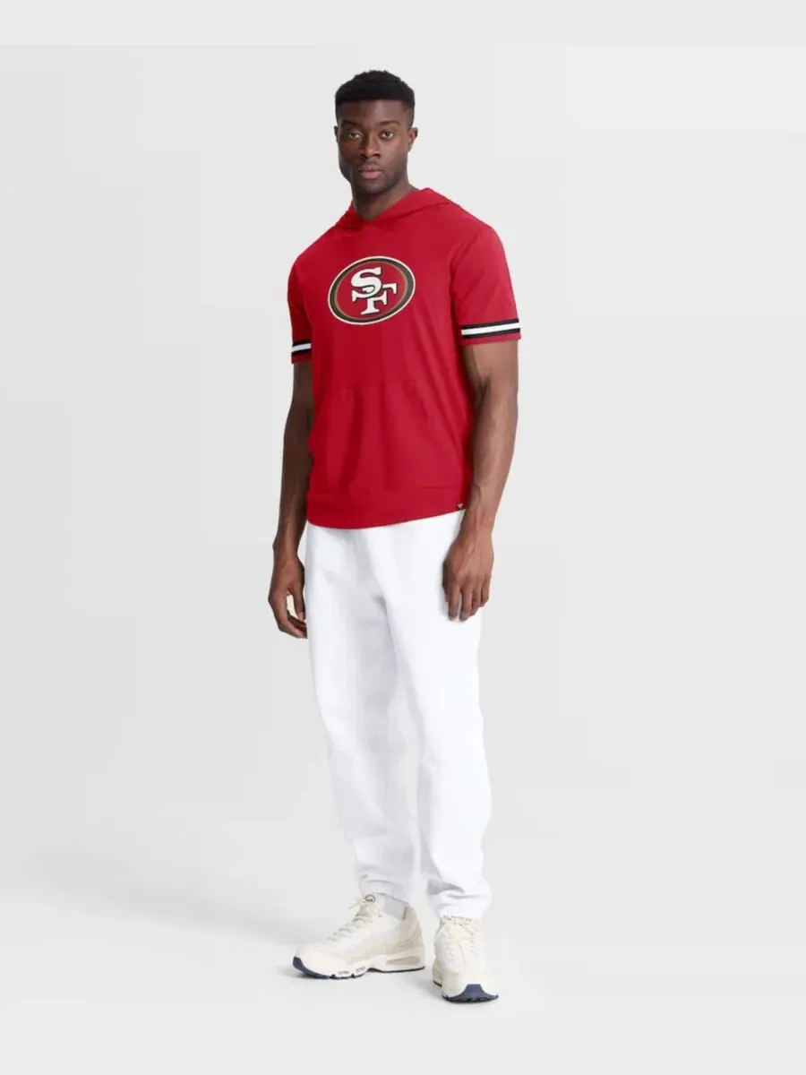 Футболка-худи с капюшоном и коротким рукавом San Francisco 49ers Optimal Play Fanatics — изображение 5 из 5, черный
