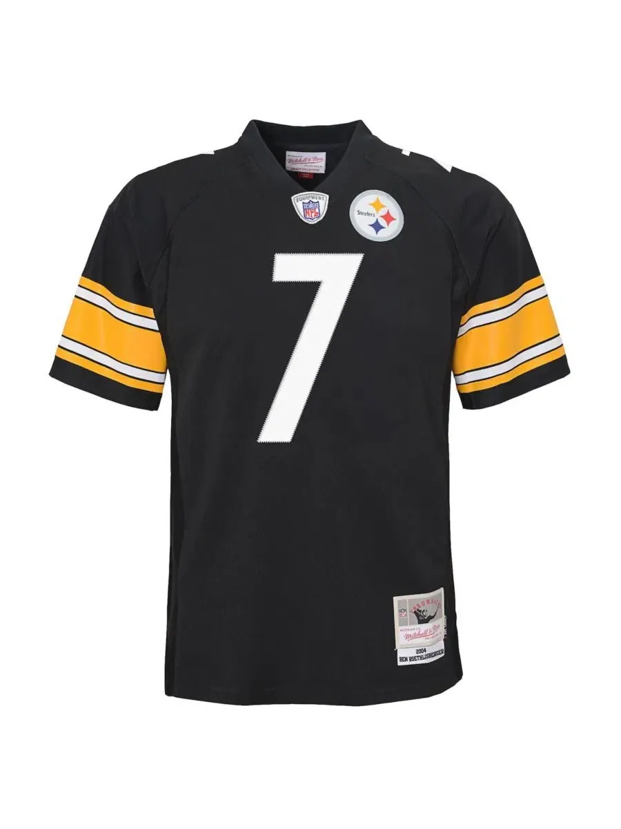 Детская футболка-джерси с принтом Legacy Ben Roethlisberger Mitchell & Ness — изображение 2 из 3, черный