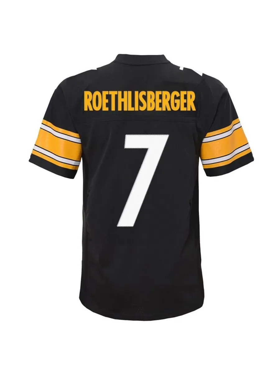 Детская футболка-джерси с принтом Legacy Ben Roethlisberger Mitchell & Ness — изображение 3 из 3, черный