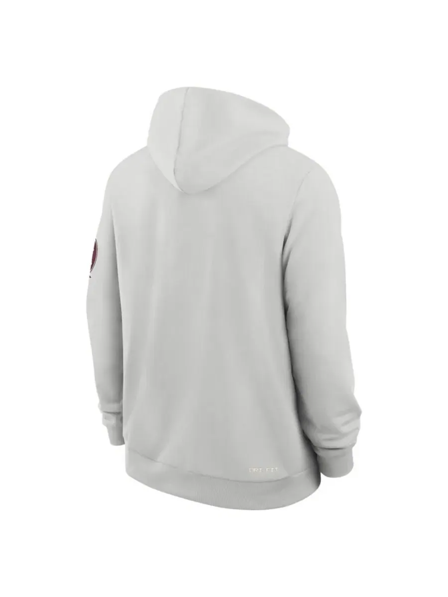 Худи Nike с капюшоном, модель 2026 Sideline Standard Issue Dri-FIT, Florida State Seminoles — изображение 2 из 2, серый