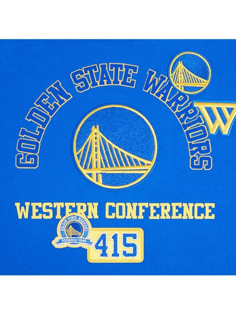 Толстовка с капюшоном Golden State Warriors Area Code Pro Standard — изображение 4 из 5, королевский
