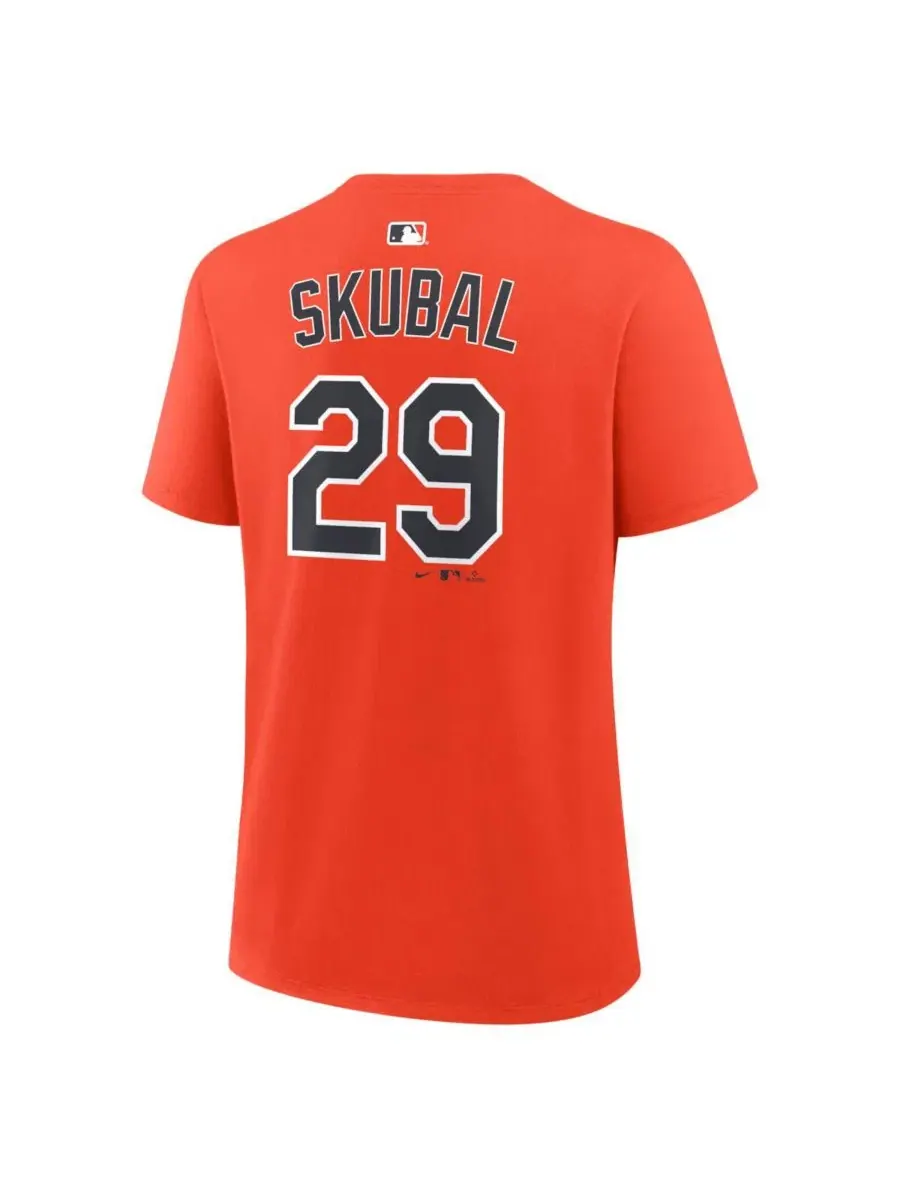 Футболка с длинным рукавом с принтом Tarik Skubal Name Number Nike — изображение 3 из 3, оранжевый