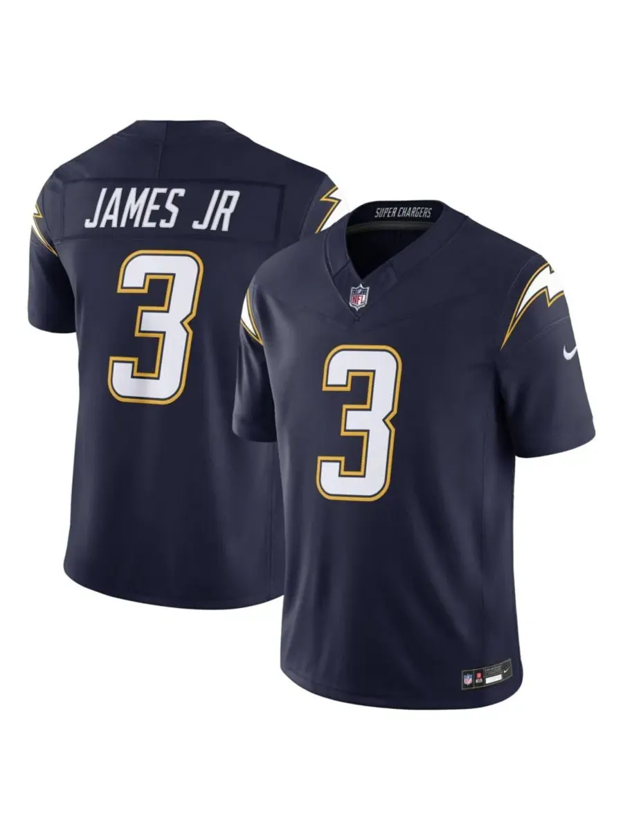 Мужская футболка с длинным рукавом Nike Derwin James Jr. Alternate Super Chargers Vapor F.U.S.E — изображение 1 из 5