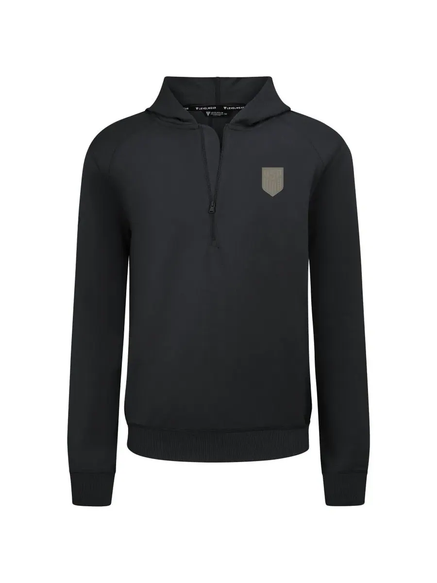Худи на молнии с капюшоном с принтом Technic Tri-Blend LevelWear — изображение 1 из 1, черный