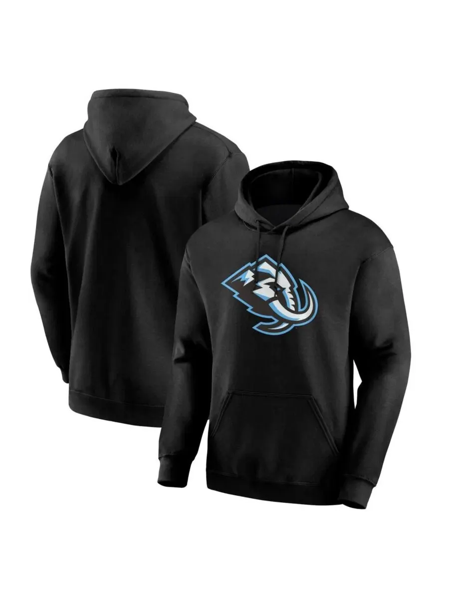 Худи с капюшоном и принтом Utah Mammoth Logo Athletic — черный