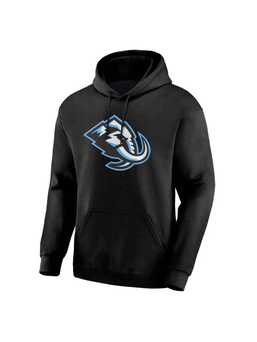 Худи с капюшоном и принтом Utah Mammoth Logo Athletic — изображение 2 из 3, черный