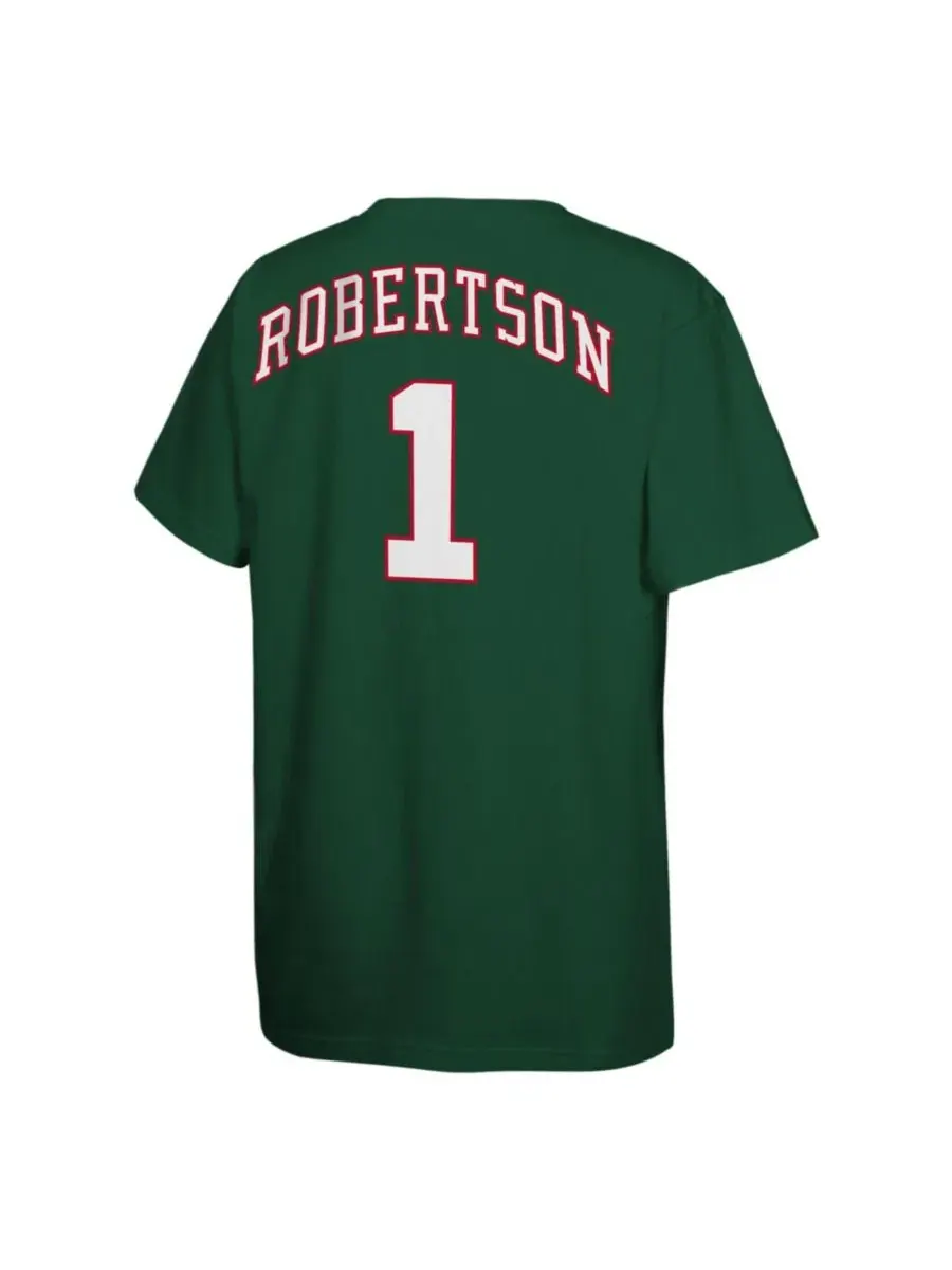 Футболка с длинным рукавом Oscar Robertson Mitchell & Ness — изображение 2 из 3, зеленый
