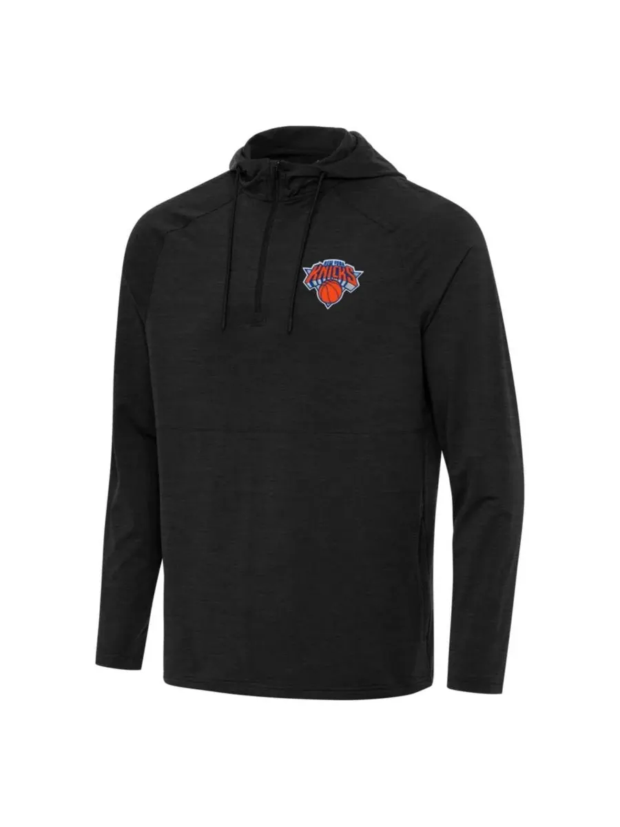 Худи с четверть-застежкой, реглан, с капюшоном, Spikes Raglan Quarter-Zip Antigua — изображение 1 из 1, черный