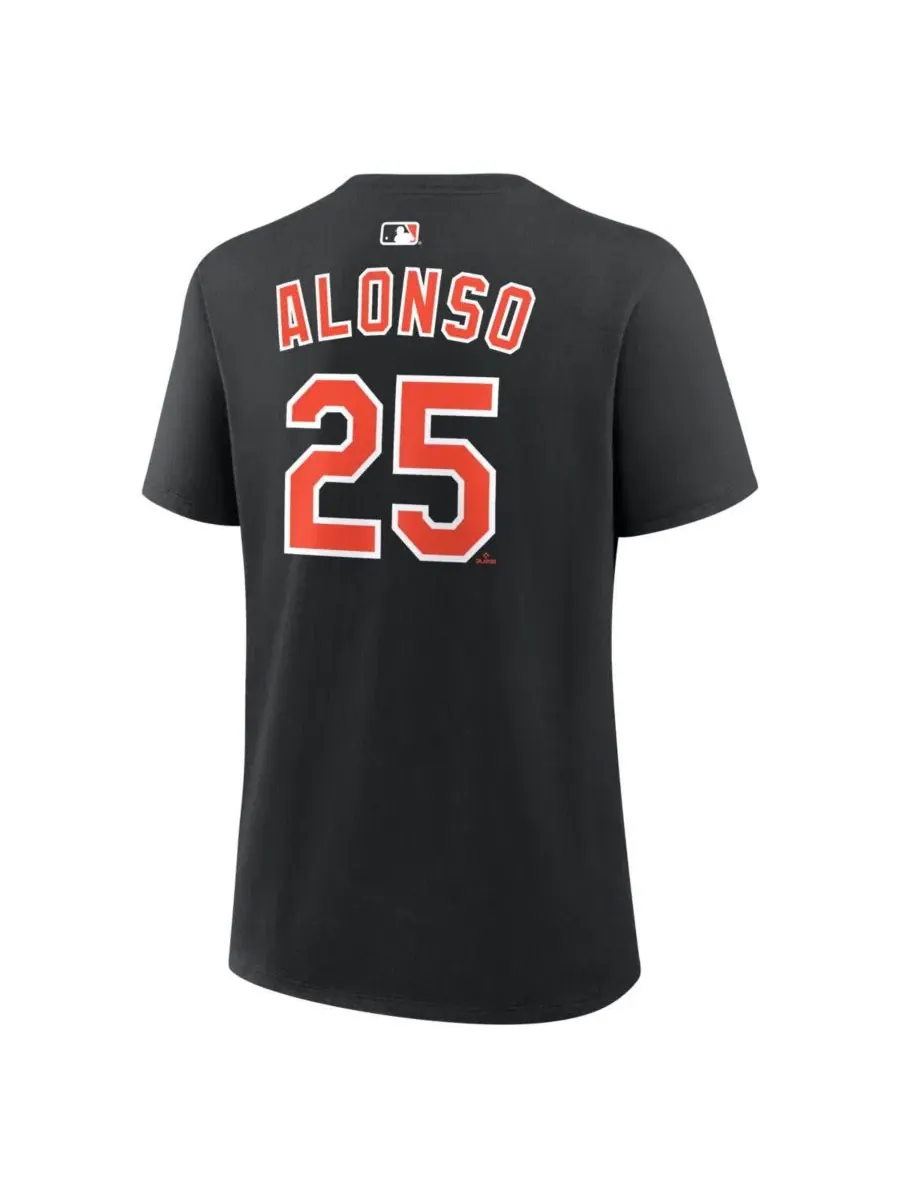 Футболка с длинным рукавом Pete Alonso Black Baltimore Orioles Name & Number Nike — изображение 3 из 3, черный
