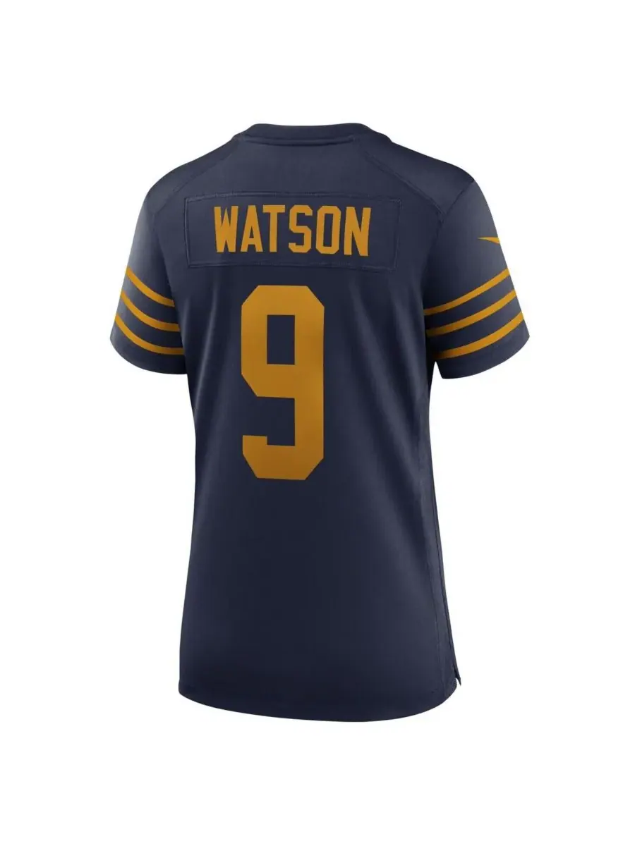 Nike Женская футболка Christian Watson Navy Green Bay Packers The 1923 Classic Game Jersey — изображение 2 из 3, темно-синий