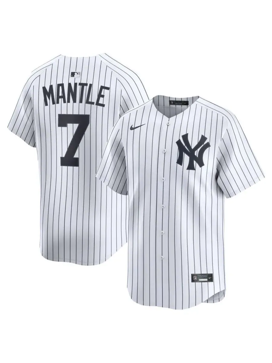 Футболка Nike Mickey Mantle Home Limited Player Jersey — изображение 1 из 3, белый