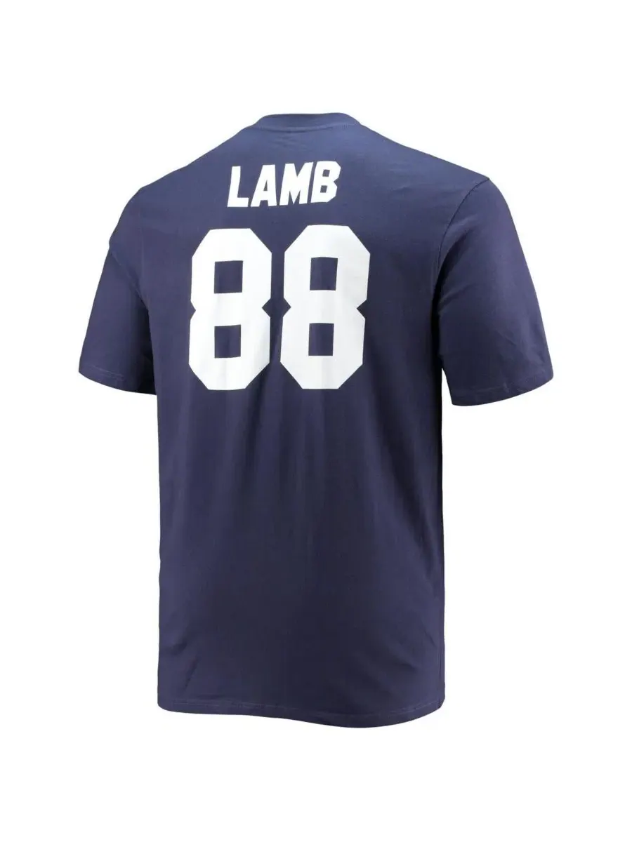 Футболка с принтом CeeDee Lamb Fanatics — изображение 3 из 3, темно-синий