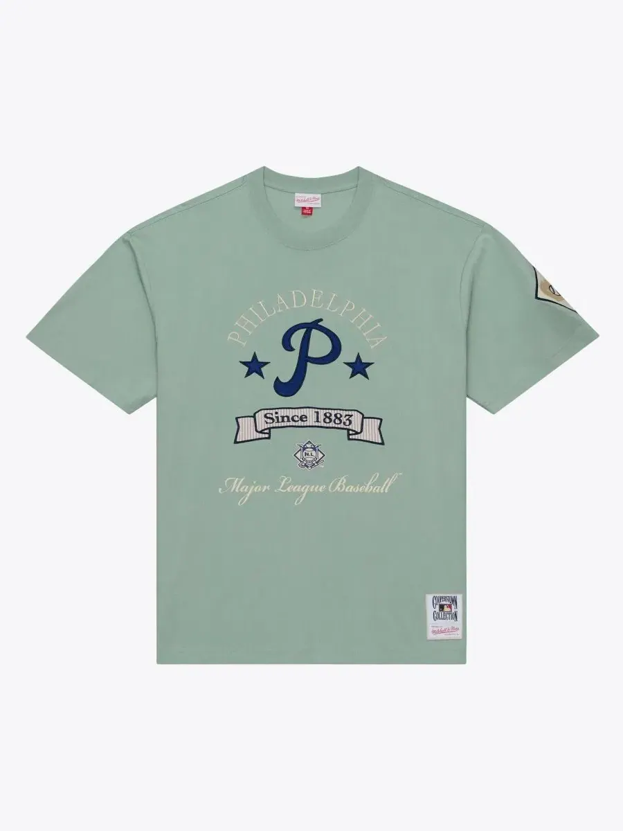Футболка с вышивкой Yacht Rock Mitchell & Ness — изображение 1 из 2, зеленый