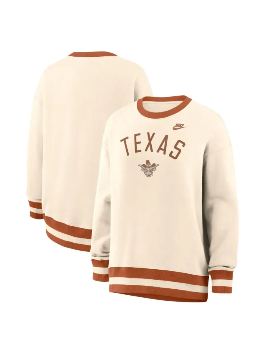 Женский свитшот Nike с вышитым логотипом Texas Longhorns, оверсайз — изображение 1 из 5, прозрачный