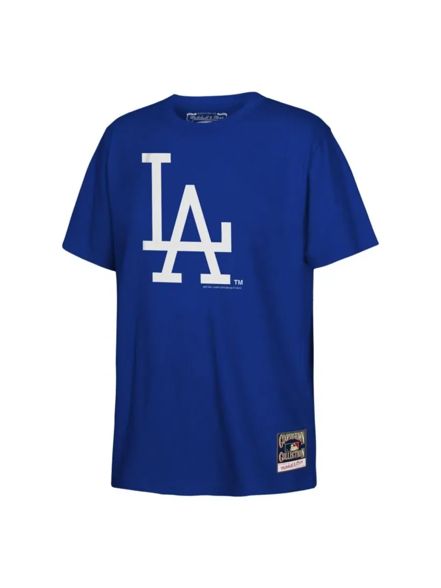 Детская футболка с ретро-логотипом Los Angeles Dodgers Mitchell & Ness — изображение 1 из 1, королевский