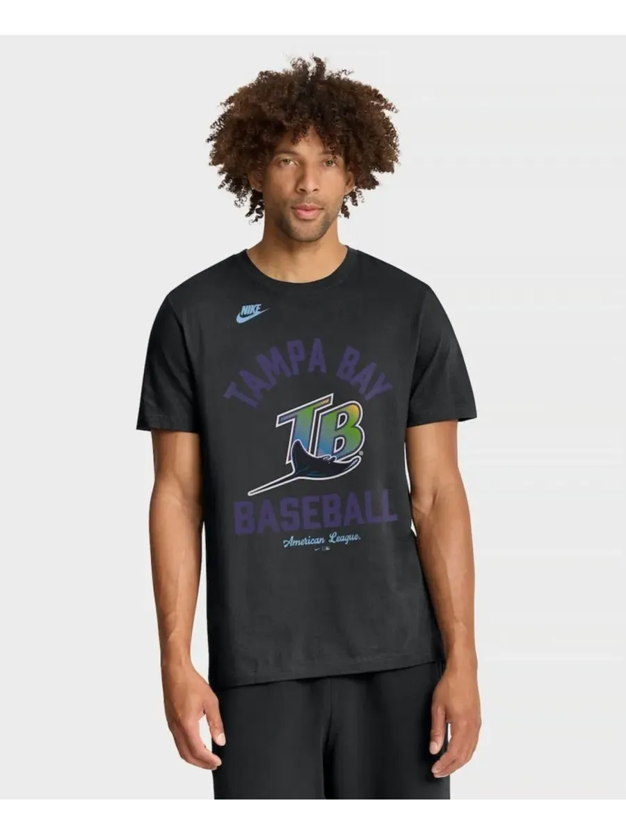 Футболка с принтом Cooperstown Collection Nike — изображение 1 из 3, черный