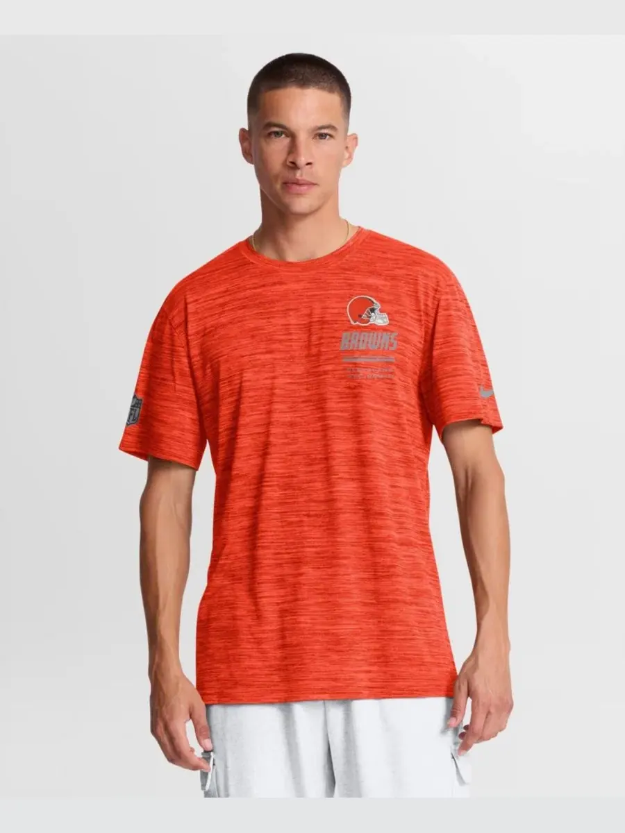 Футболка Nike с технологией Dri-FIT, с принтом, Cleveland Browns — изображение 1 из 5, оранжевый
