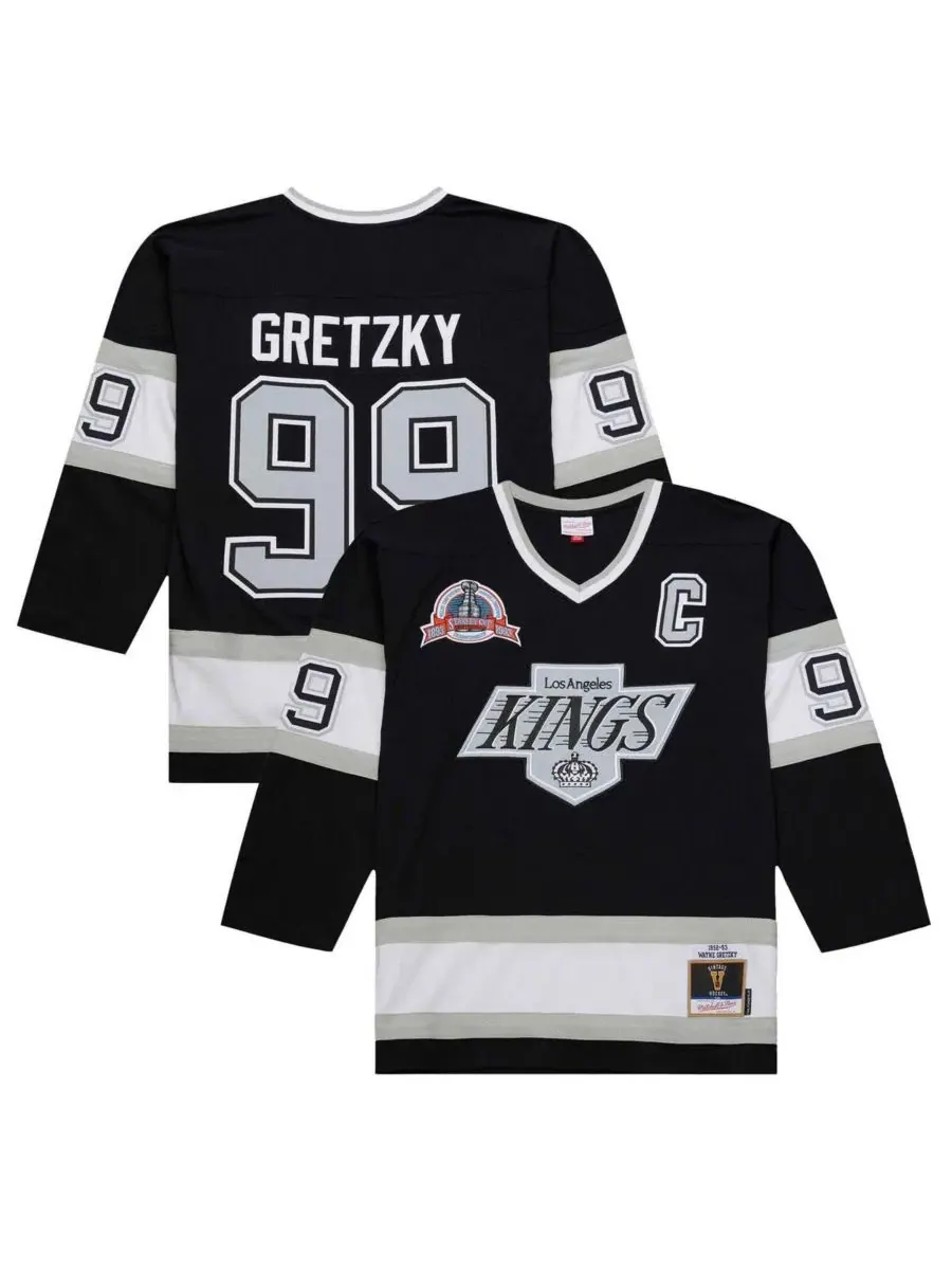 Реплика хоккейного свитера Wayne Gretzky Los Angeles Kings 1992-93 Power Play Mitchell & Ness — изображение 1 из 3, черный