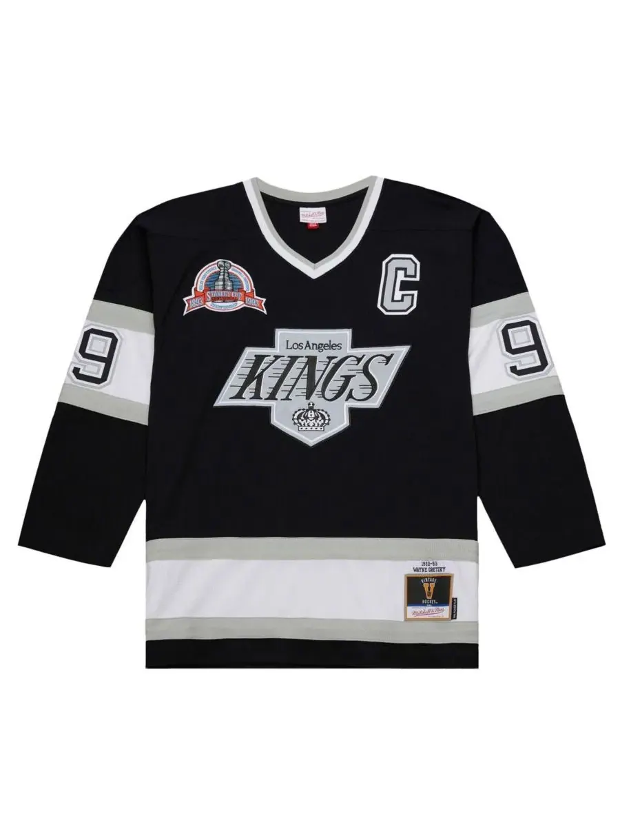 Реплика хоккейного свитера Wayne Gretzky Los Angeles Kings 1992-93 Power Play Mitchell & Ness — изображение 3 из 3, черный