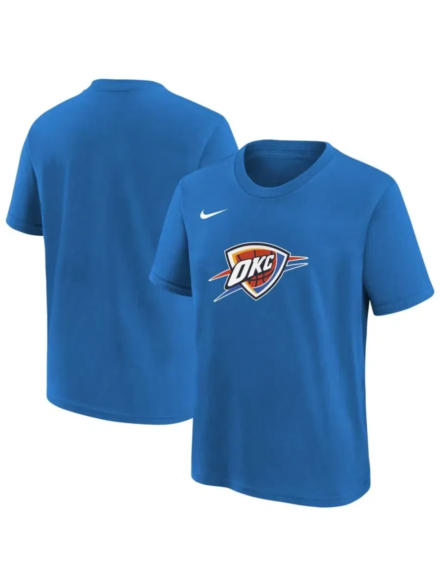 Футболка с логотипом команды Nike, Oklahoma City Thunder — изображение 1 из 3, синий